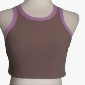 Women's Wilo Brown and Purple Sports Bra